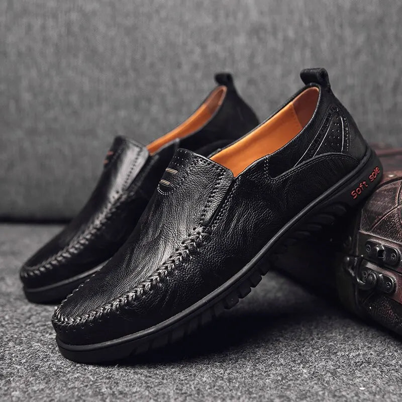 Sapato COURO Masculino - Mocassim ITALIANO - GIANCARLO