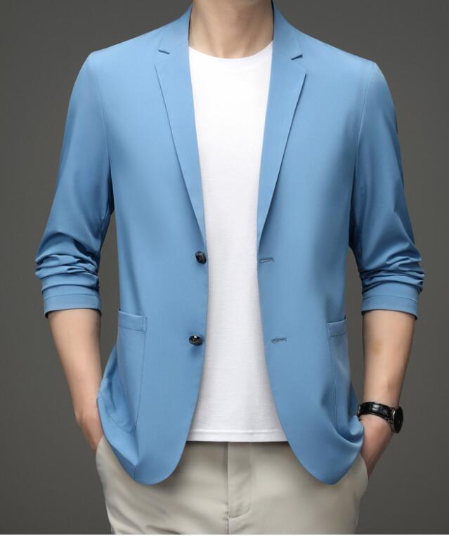 Blazer Casual Italian® em Seda Gelo / Só hoje Ganhe um Relógio de Brinde