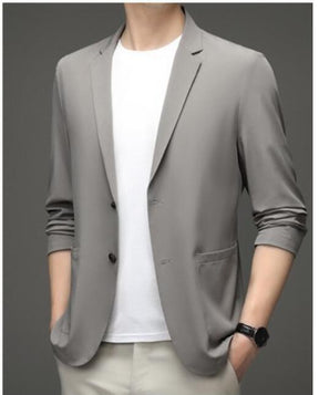 Blazer Casual Italian® em Seda Gelo / Só hoje Ganhe um Relógio de Brinde