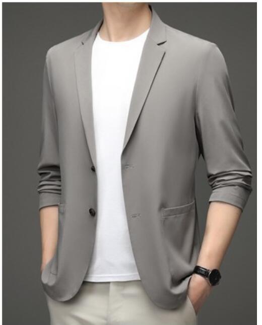 Blazer Casual Italian® em Seda Gelo / Só hoje Ganhe um Relógio de Brinde