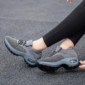Tênis Esportivo Feminino Knit Confortável